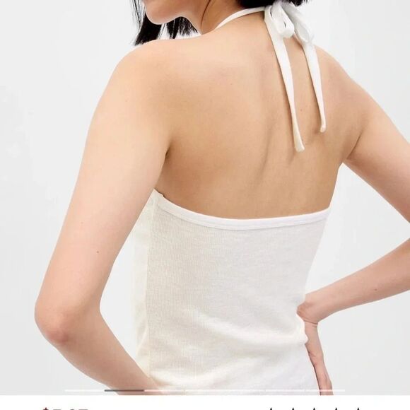 Gap nwt large tall black halter top - Picture 3 of 6